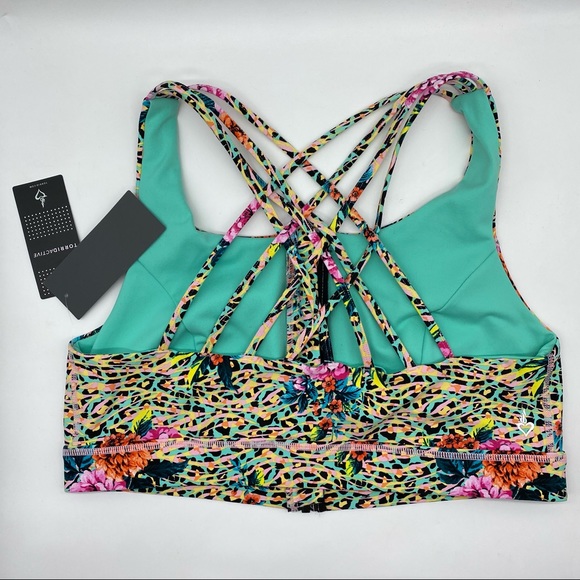 Torrid Women’s Plus Size Jungle Floral Zip Front Sports Bra Size 1X 3X 4X 5X - Picture 8 of 14